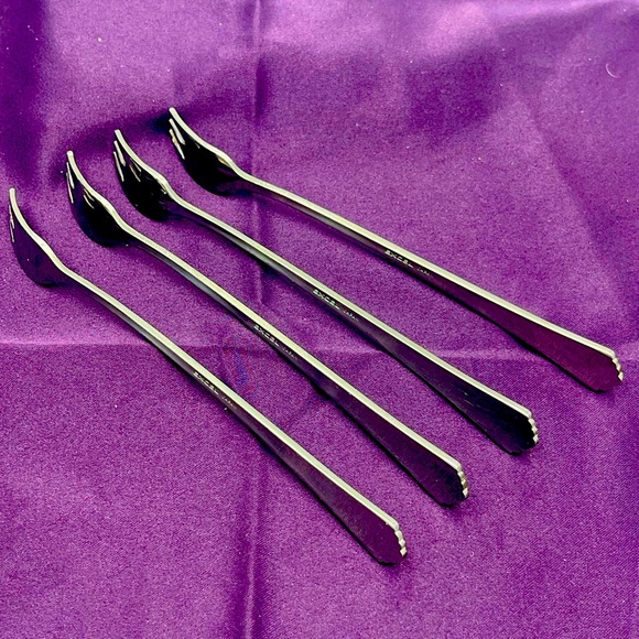 Excel “Tango”4pc Set Stainless Steel Cocktail Seafood Shrimp Forks Made in Japan - Picture 8 of 15